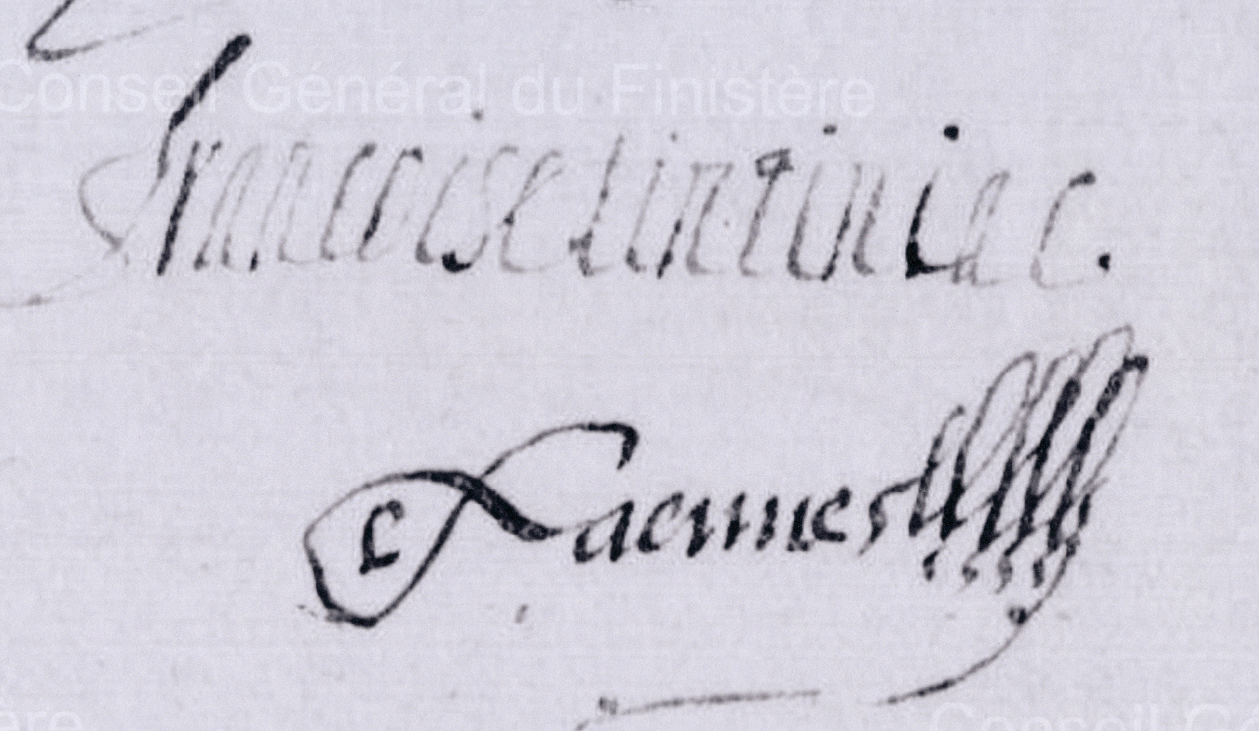Signature de Louis Laënnec