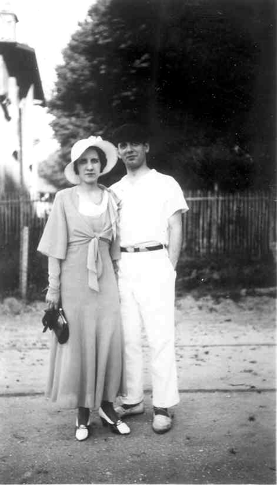 Pierre Meste et Marcelle Faure à Bordeaux en 1930