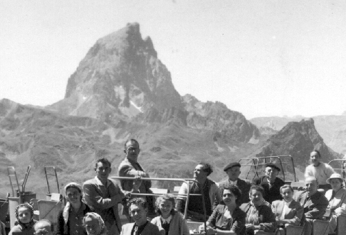 Voyage à Artouste en 1950, vue de l'Ossau